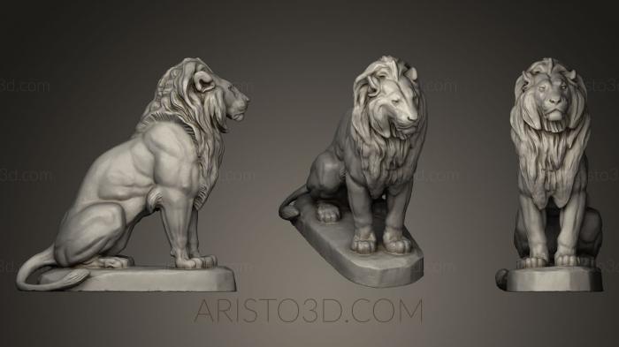 Figurines lions tigers sphinxes (STKL_0182) 3D model for CNC machine